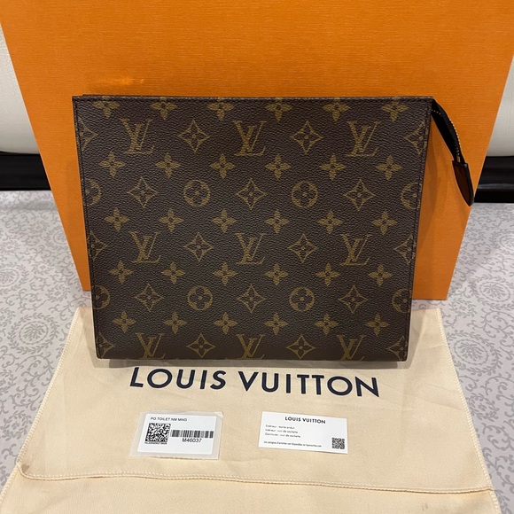 NEW LOUIS VUITTON TOILETRY POUCH 26 POCHE TOILETTE NM M46037 - Picture 8 of 16
